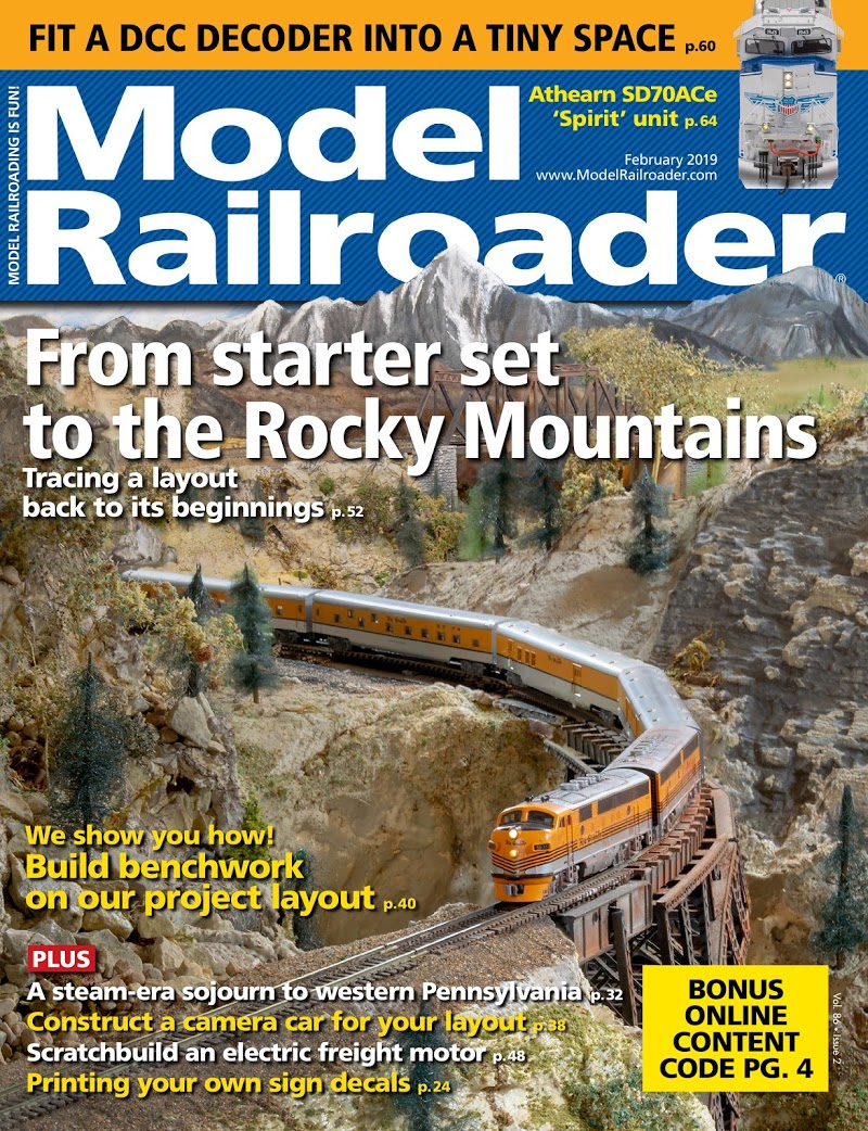 Model-Railroader February 01, 2019 Issue Cover