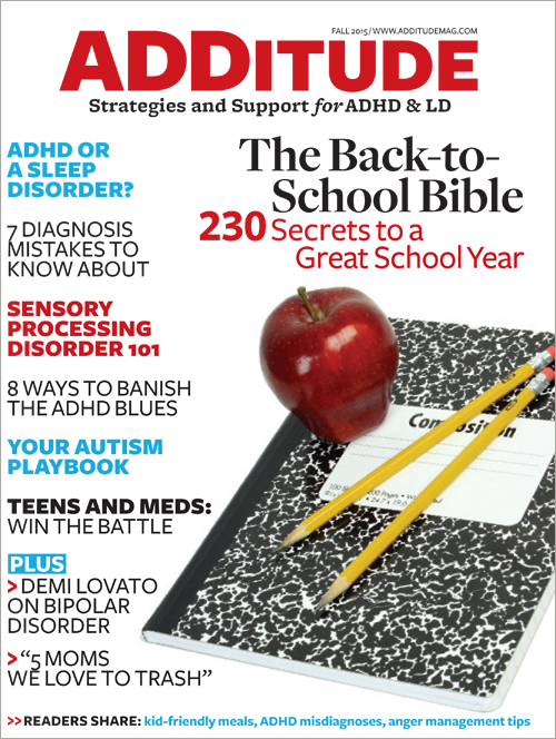 ADDitude September 01, 2015 Issue Cover