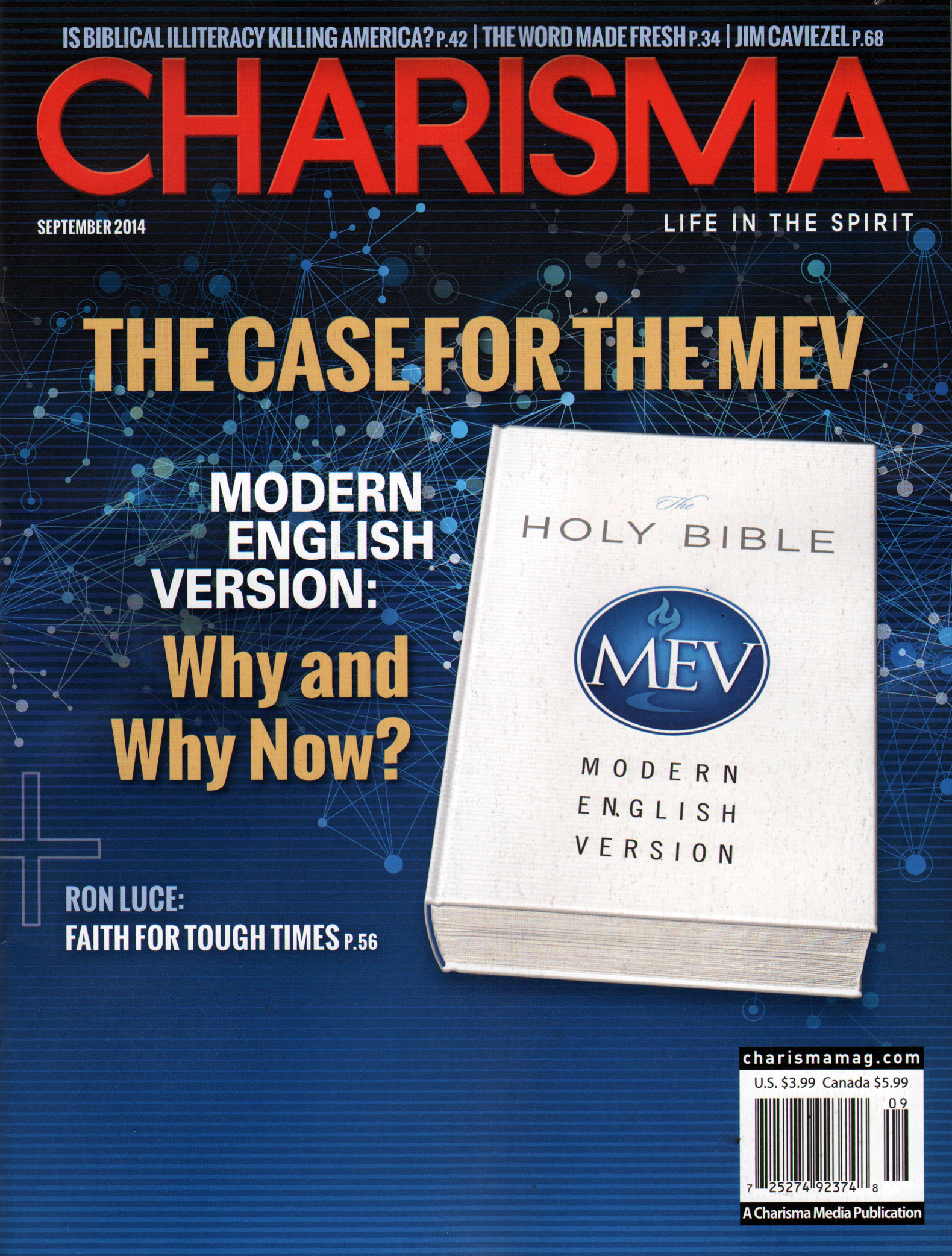Charisma September 01, 2014 Issue Cover