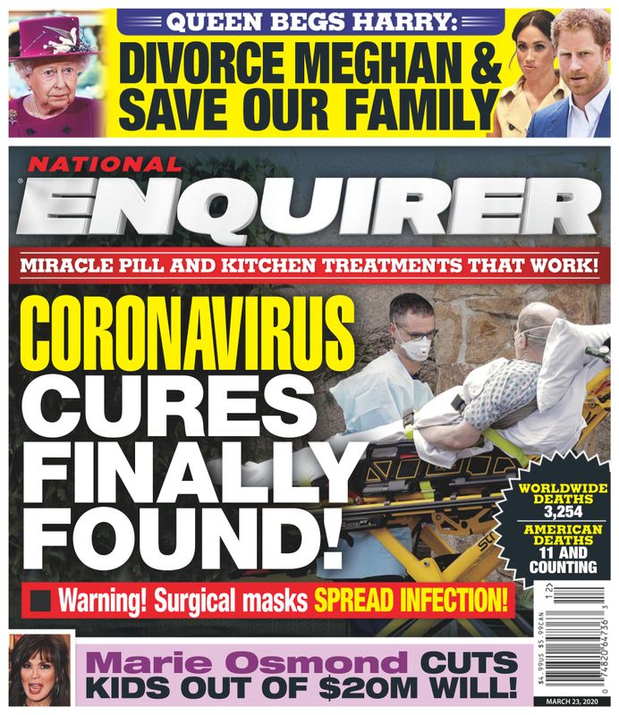 National-Enquirer March 23, 2020 Issue Cover