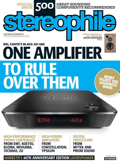Stereophile April 01, 2018 Issue Cover