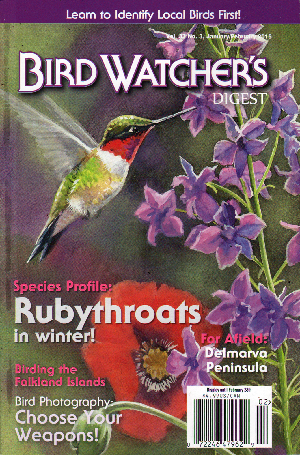 Bird-Watchers-Digest January 01, 2015 Issue Cover