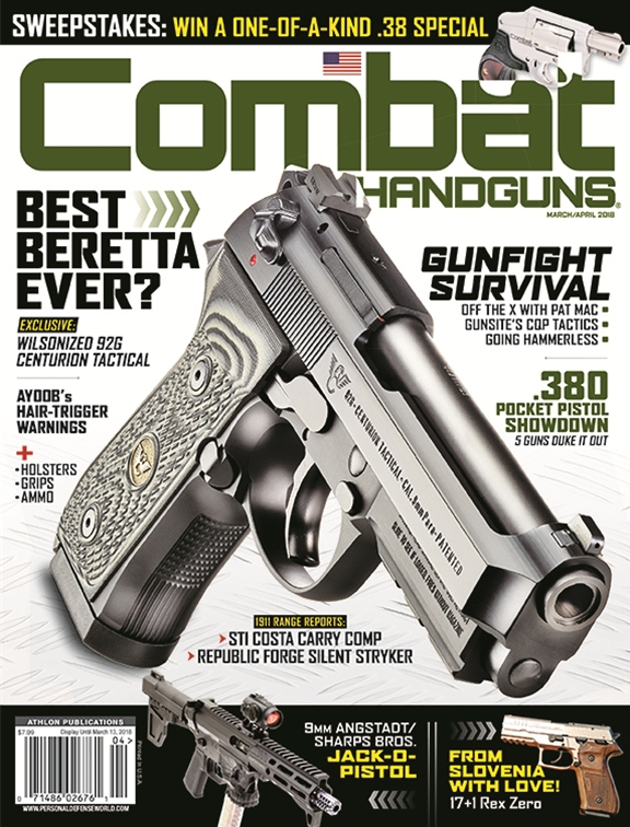 Combat-Handguns March 01, 2018 Issue Cover