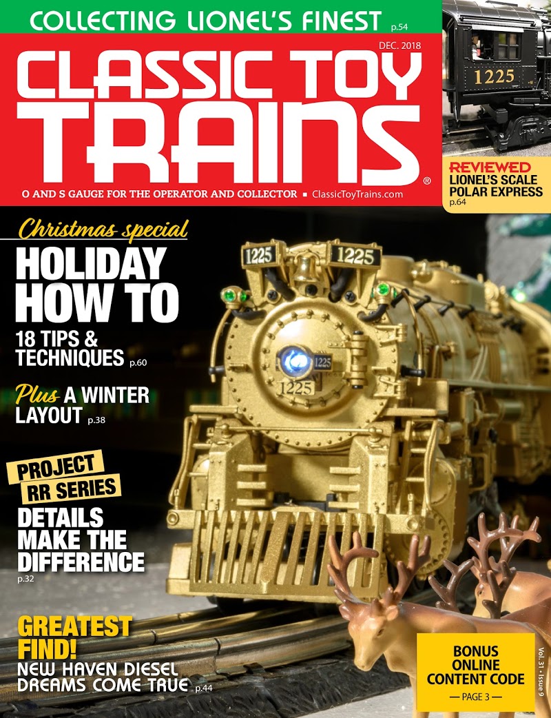 Classic-Toy-Trains December 01, 2018 Issue Cover