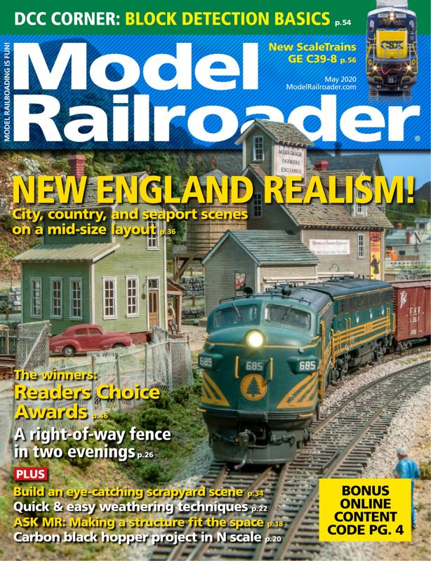 Model-Railroader May 01, 2020 Issue Cover