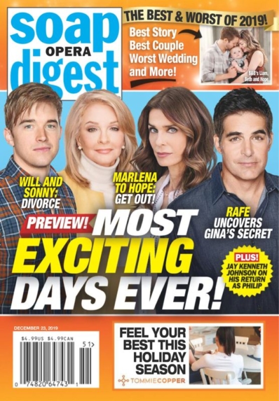 Soap Opera Digest December 23, 2019 Issue Cover