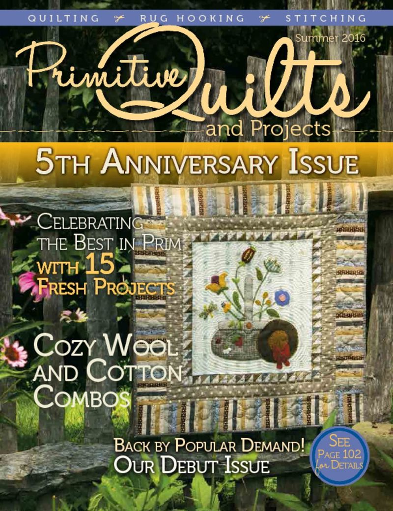 Primitive-Quilts-and-Projects June 01, 2016 Issue Cover