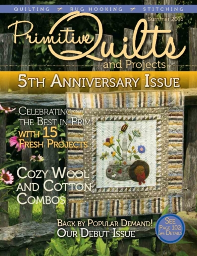 Primitive Quilts & Projects June 01, 2016 Issue Cover