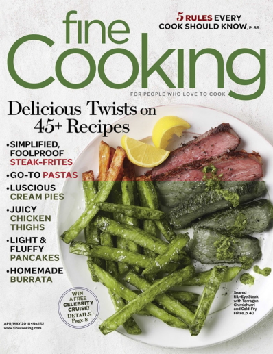 Fine Cooking April 01, 2018 Issue Cover