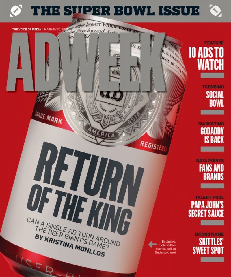 Adweek January 30, 2017 Issue Cover
