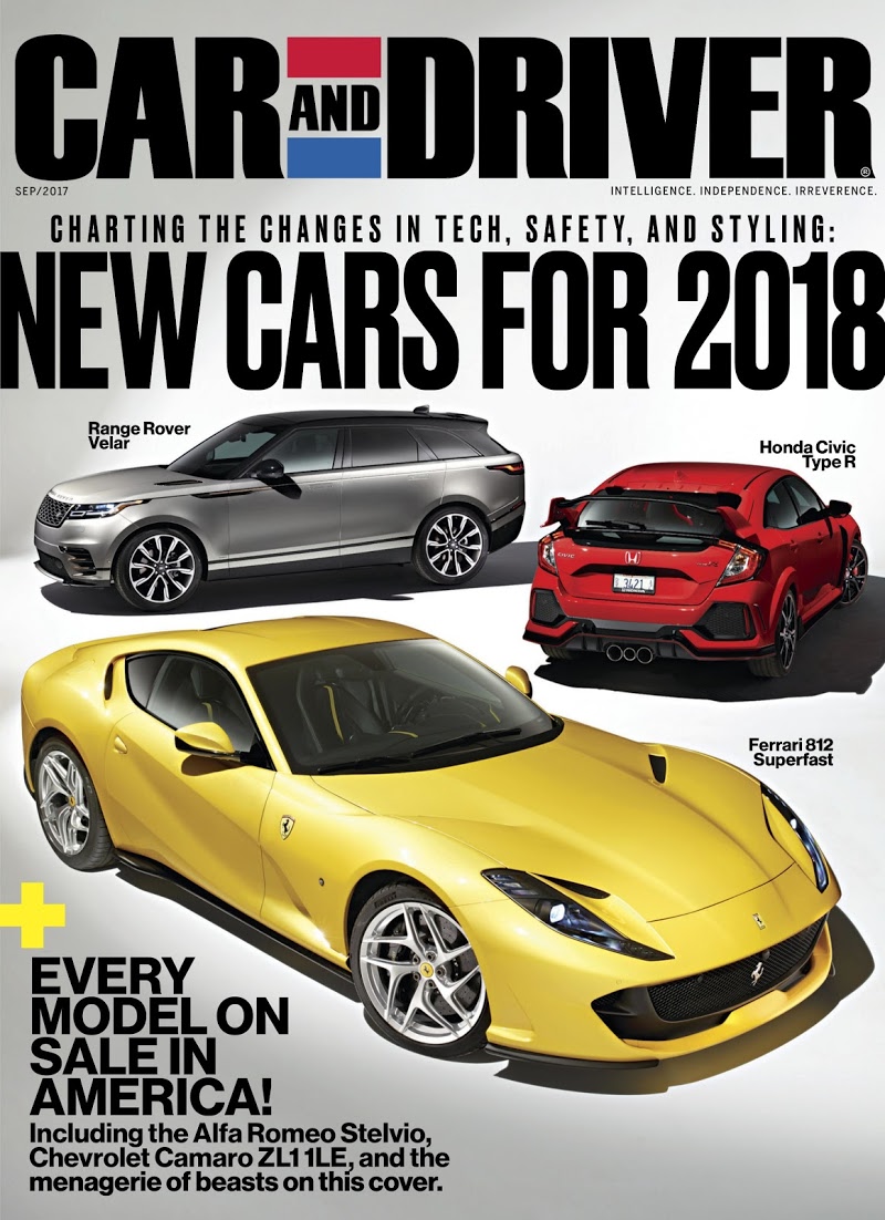 car-and-driver September 01, 2017 Issue Cover