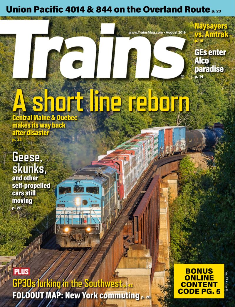 Trains August 01, 2019 Issue Cover