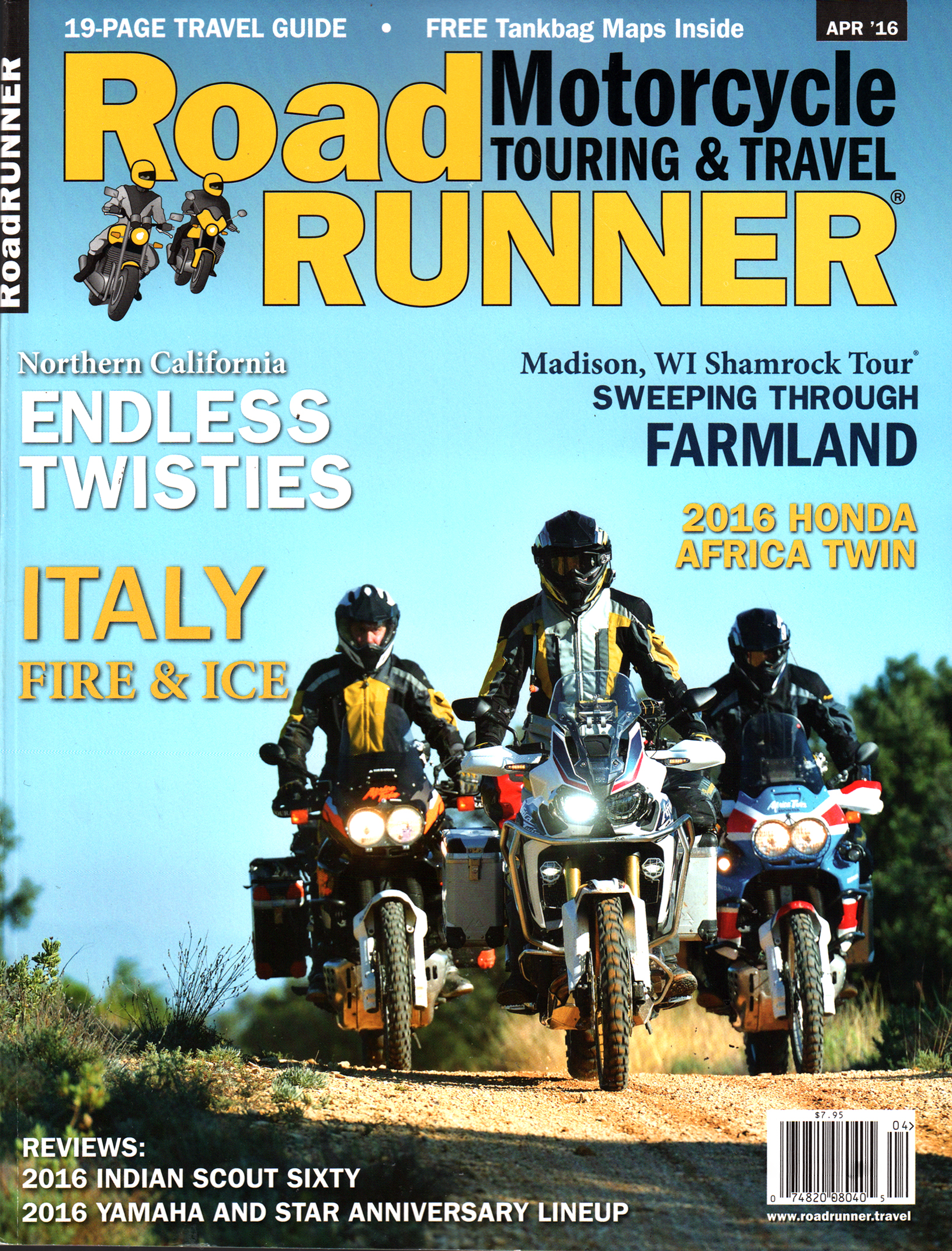 Road-RUNNER-Motorcycle-and-Touring April 01, 2016 Issue Cover