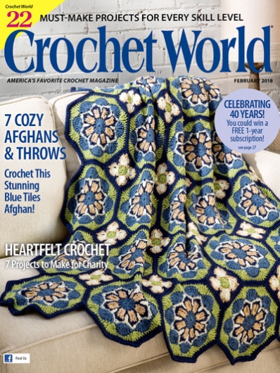 Crochet World February 01, 2018 Issue Cover