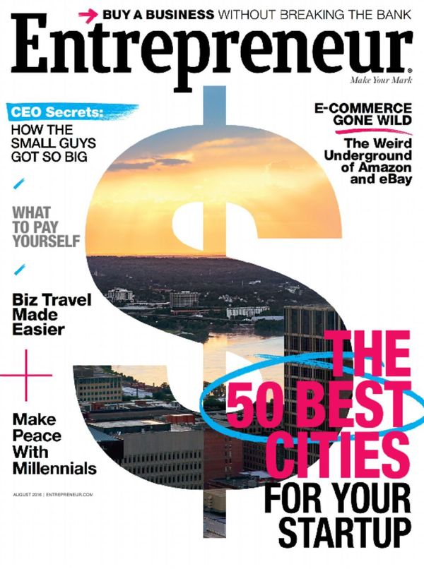 Entrepreneur August 01, 2016 Issue Cover