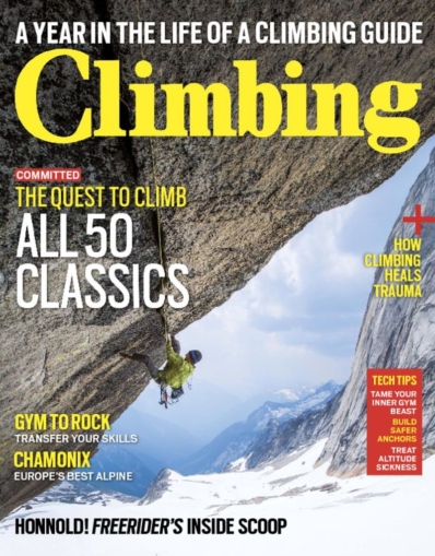 Climbing Magazine August 01, 2017 Issue Cover