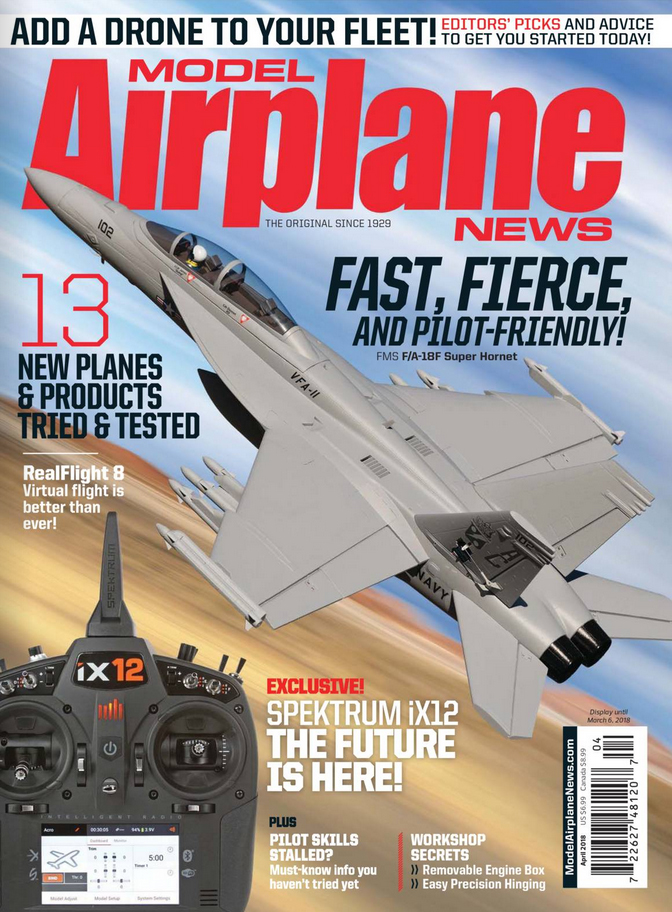 Model-Airplane-News April 01, 2018 Issue Cover