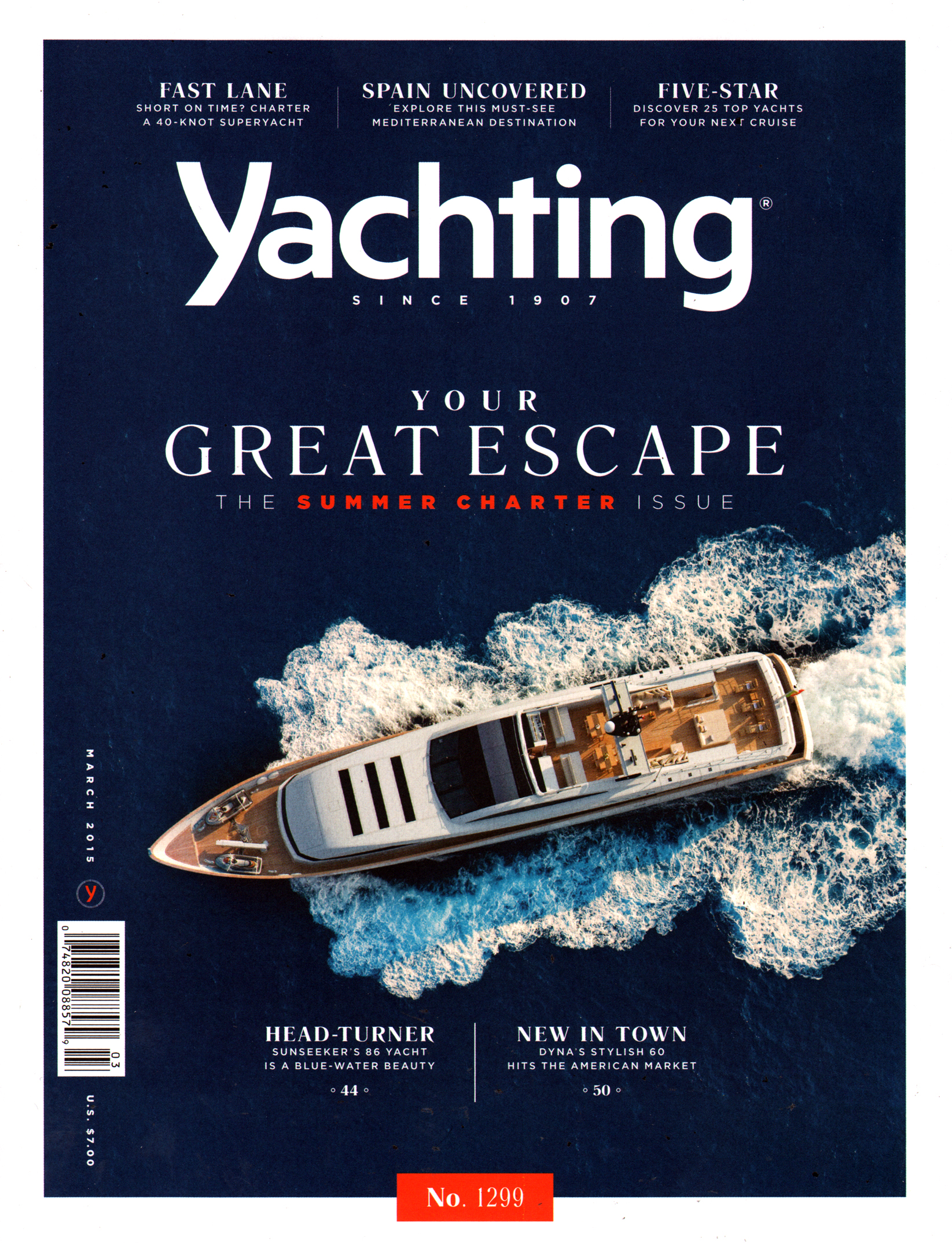 yachting March 01, 2015 Issue Cover