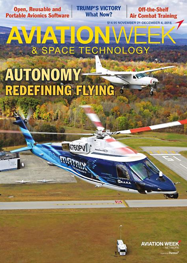 Aviation-Week-and-Space-Technology November 21, 2016 Issue Cover