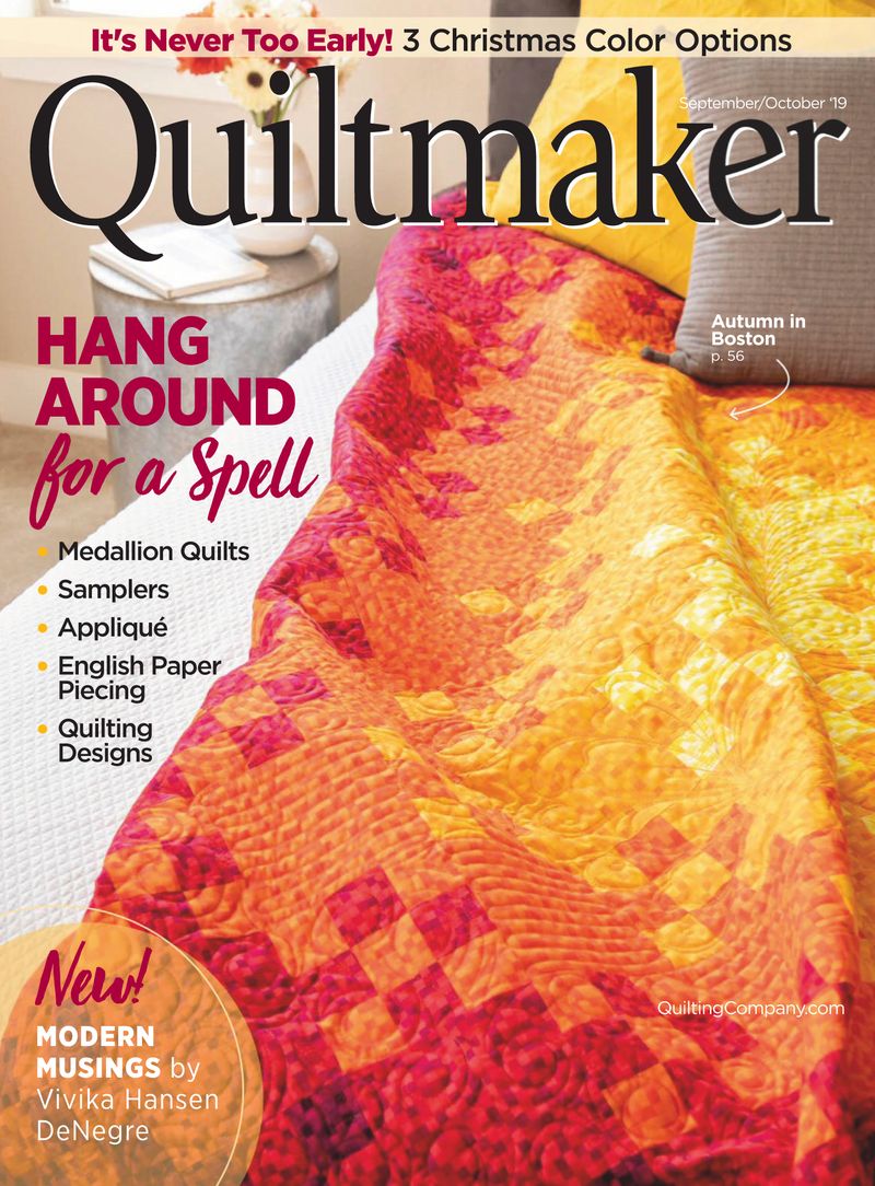 Quiltmaker September 01, 2019 Issue Cover
