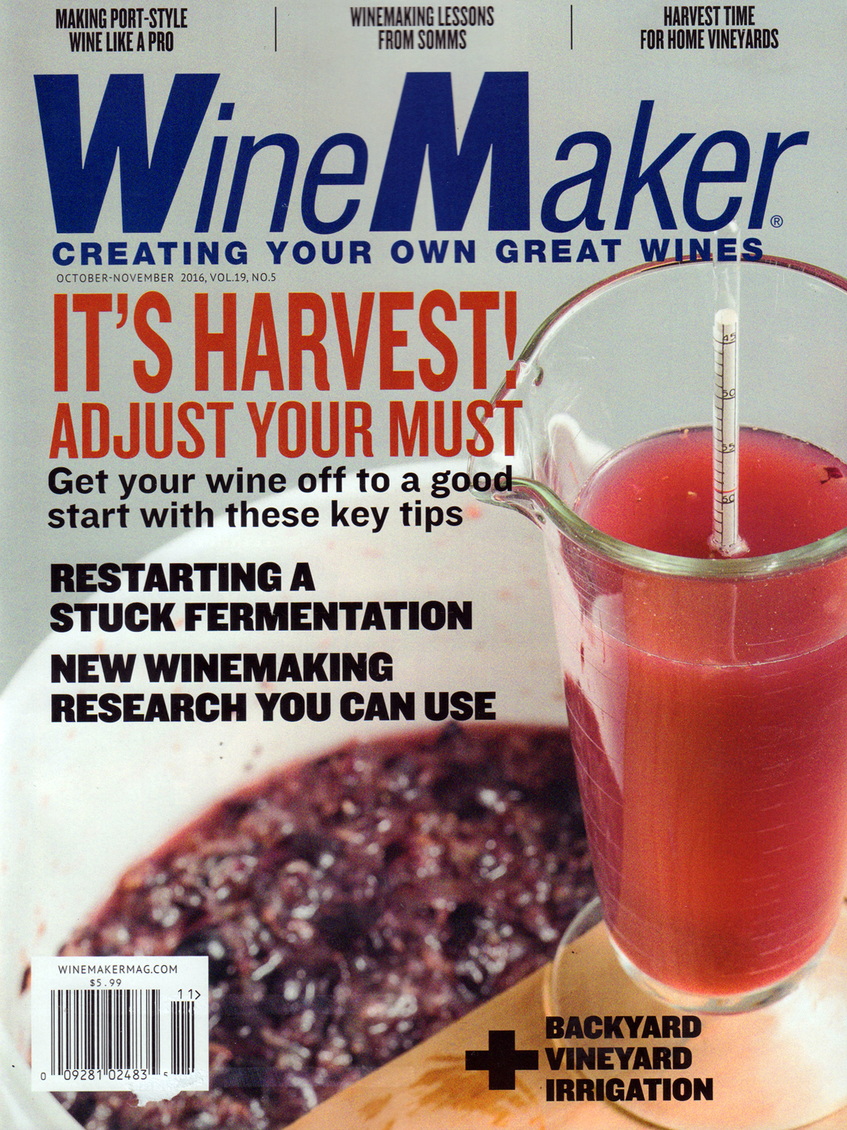winemaker October 01, 2016 Issue Cover