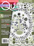 Quilter's Newsletter October 01, 2016 Issue Cover