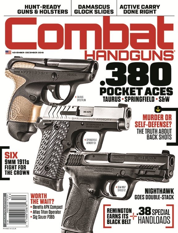 Combat-Handguns November 01, 2018 Issue Cover