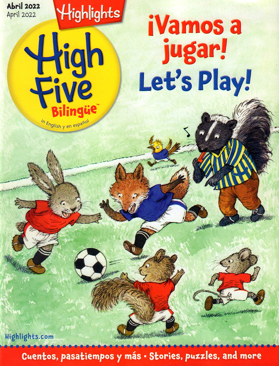 Highlights-High-Five-Bilingue April 01, 2022 Issue Cover