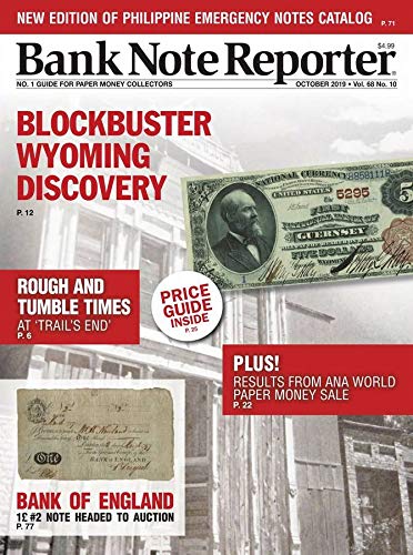 Bank-Note-Reporter October 01, 2019 Issue Cover