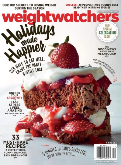 Weight Watchers Magazine November 01, 2016 Issue Cover