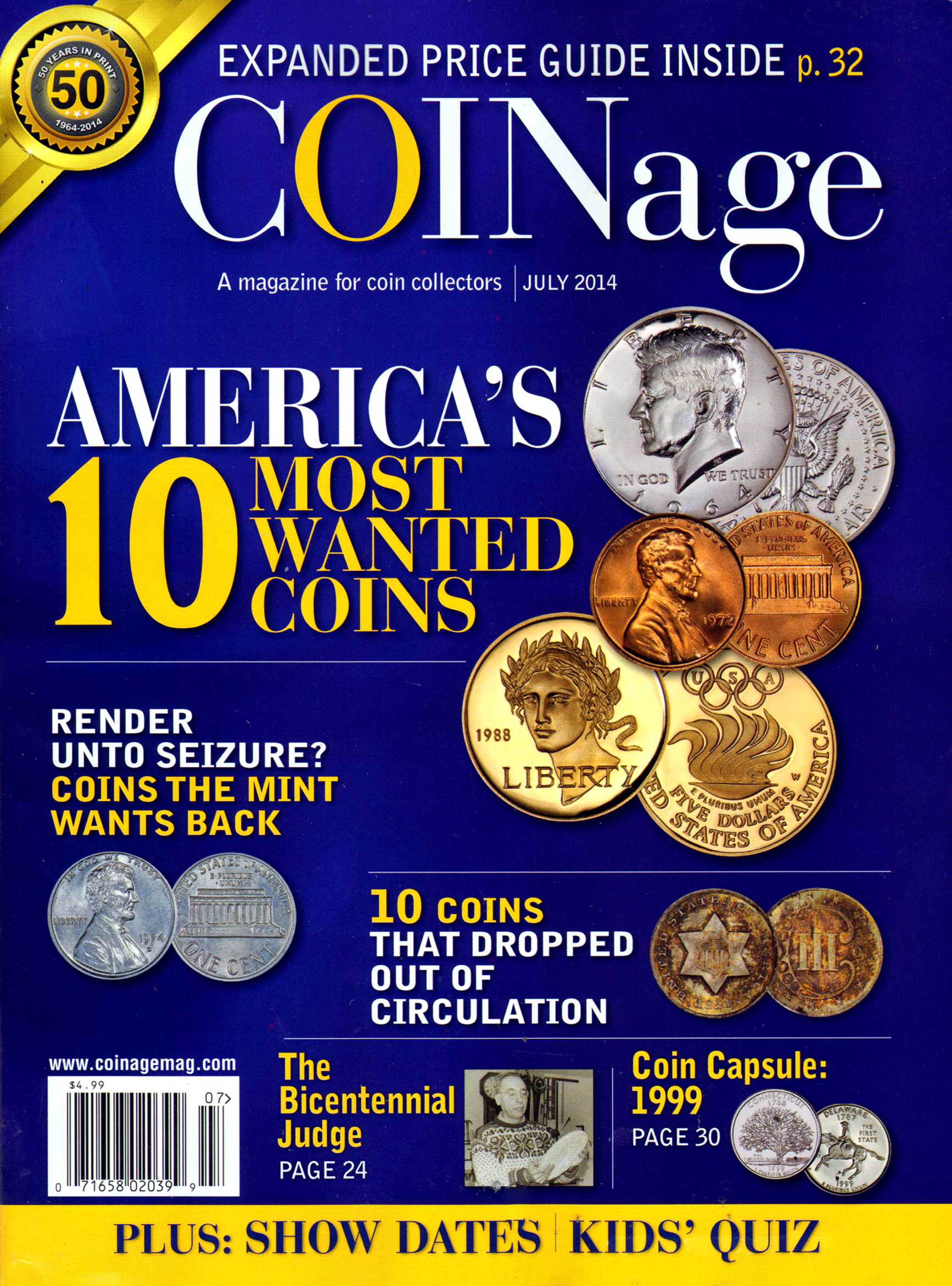 Coinage July 01, 2014 Issue Cover