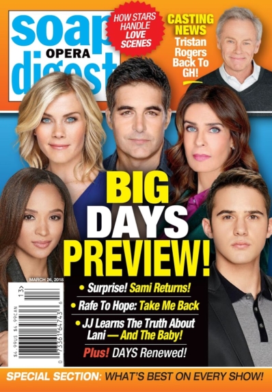 Soap Opera Digest March 26, 2018 Issue Cover