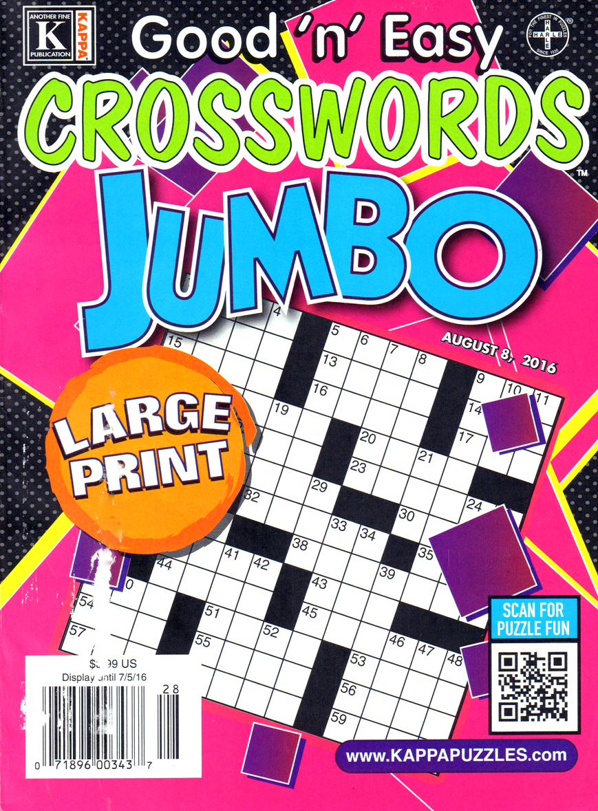 Good-N-Easy-Crosswords-Jumbo August 08, 2016 Issue Cover