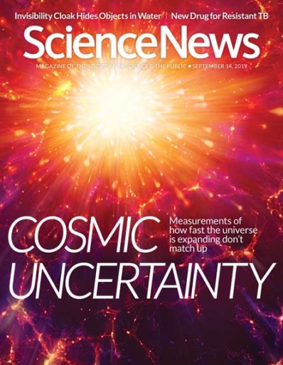 Science News September 14, 2019 Issue Cover