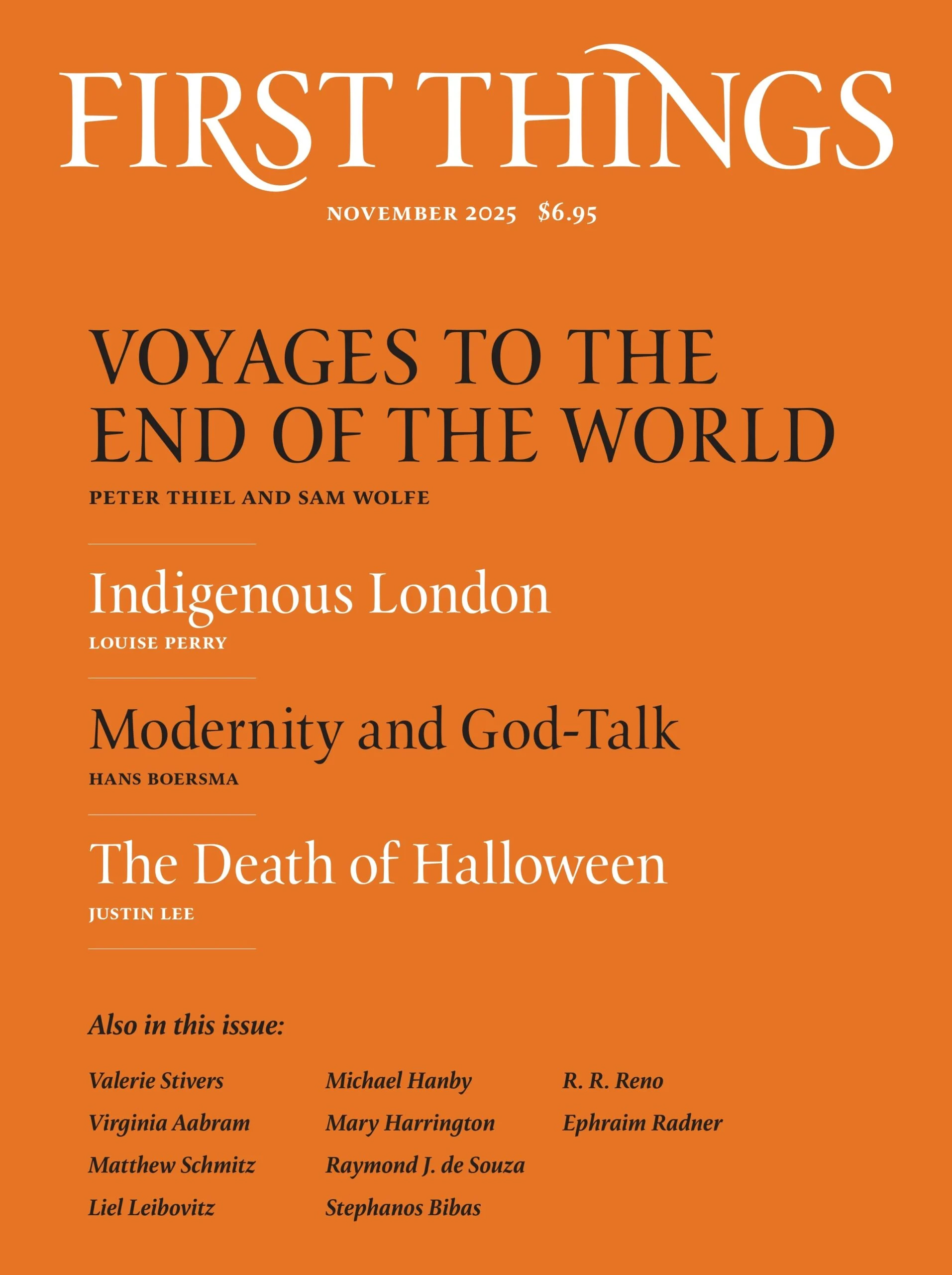 First-Things November 01, 2025 Issue Cover