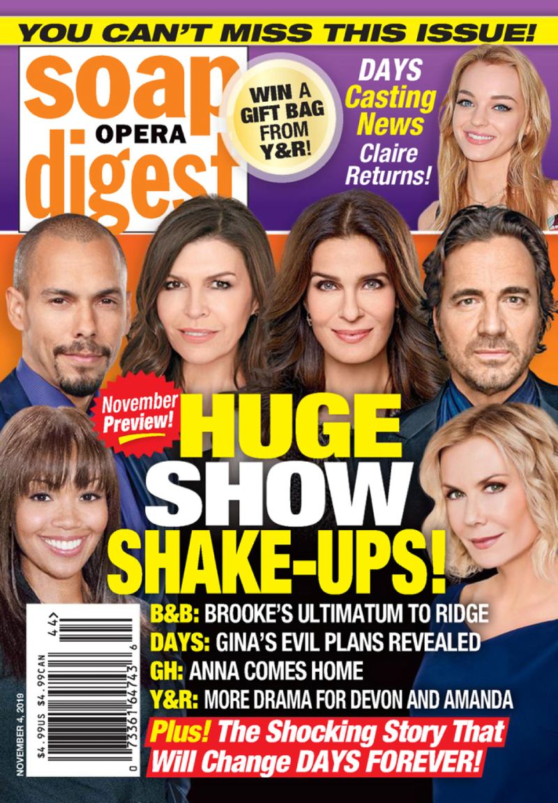 Soap-Opera-Digest November 04, 2019 Issue Cover