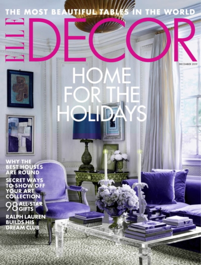 Elle Decor December 01, 2019 Issue Cover