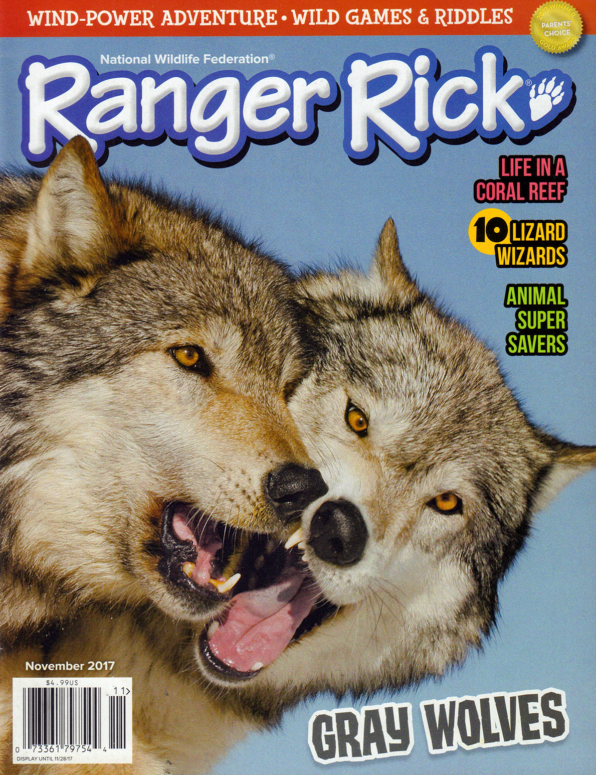 Ranger-Rick November 01, 2017 Issue Cover