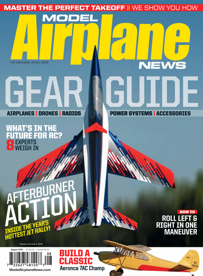 Model-Airplane-News August 01, 2019 Issue Cover