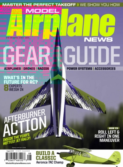 Model Airplane News August 01, 2019 Issue Cover