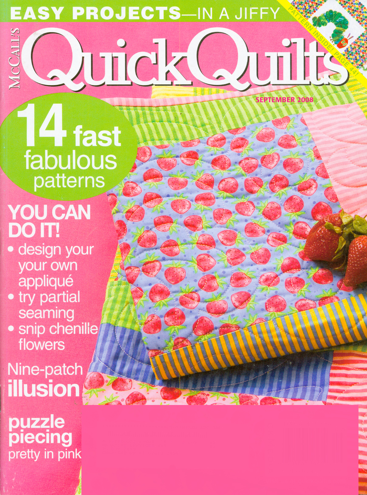 Quick-and-Easy-Quilts August 01, 2008 Issue Cover