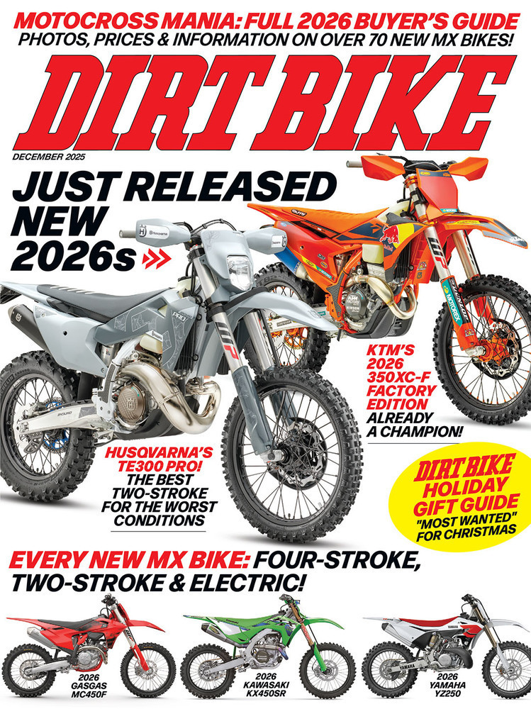 Dirt Bike December 01, 2025 Issue Cover