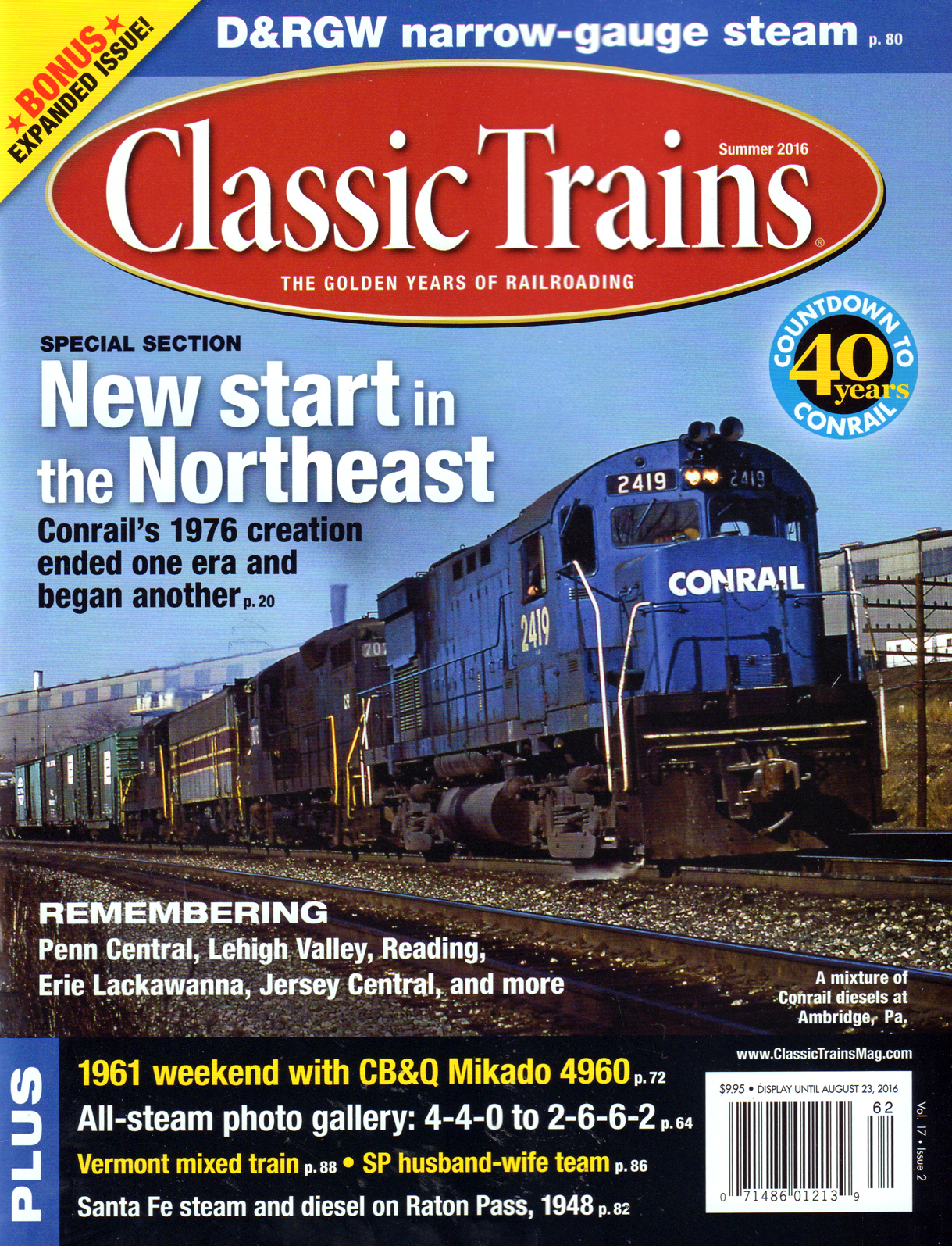 Classic-Trains June 01, 2016 Issue Cover
