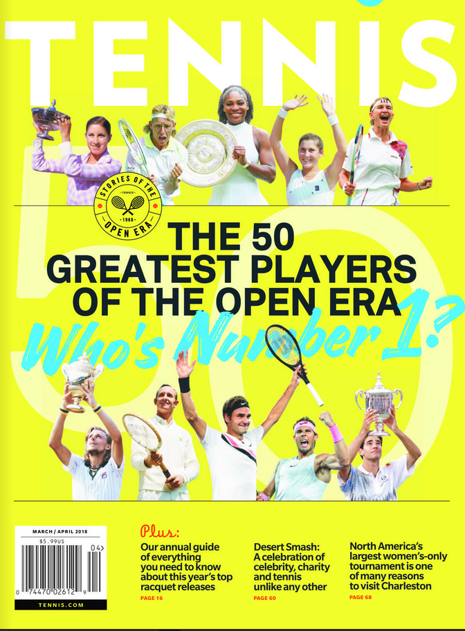 Tennis-Magazine March 01, 2018 Issue Cover
