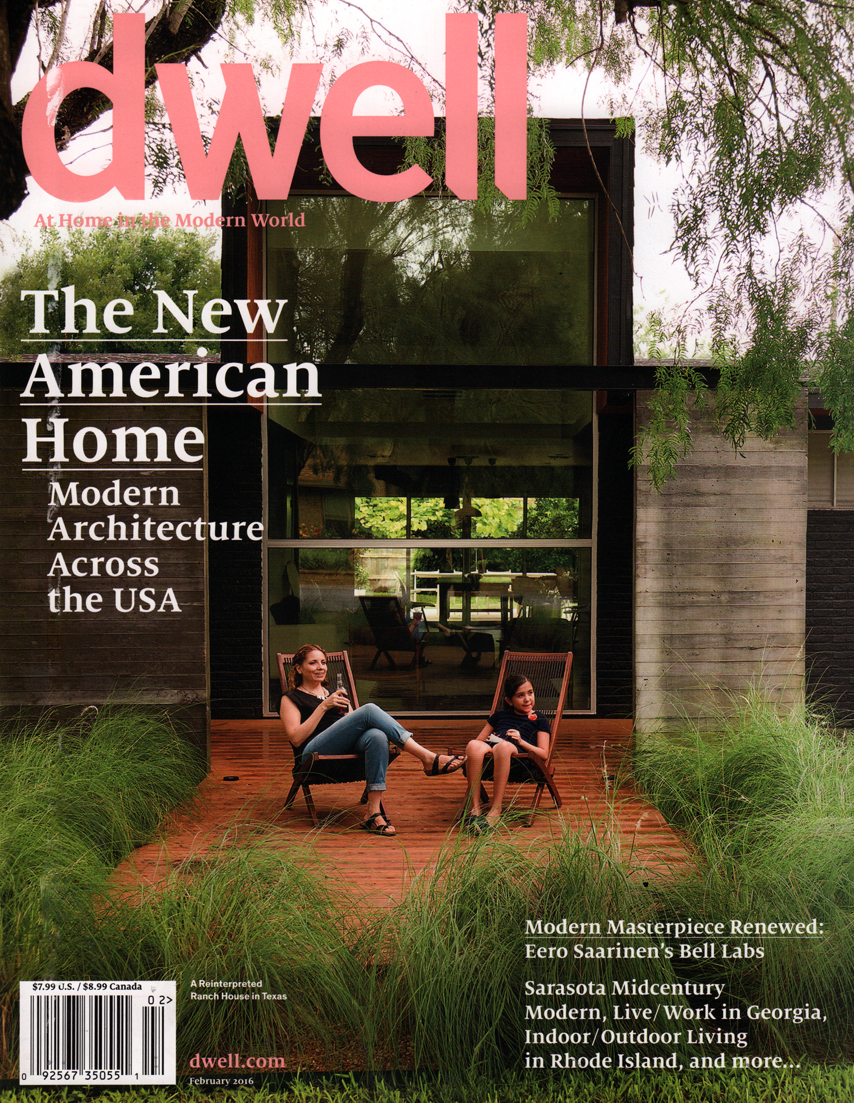 Dwell February 01, 2016 Issue Cover