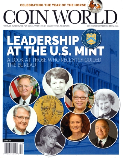 Coin World Weekly December 01, 2025 Issue Cover