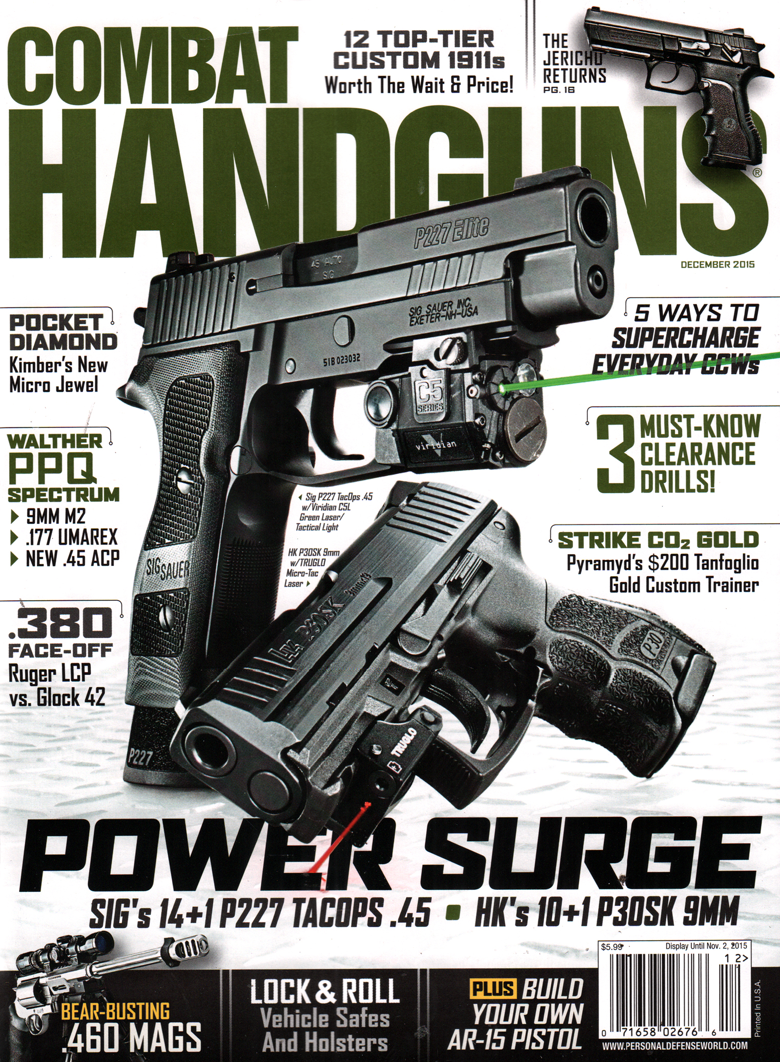 Combat-Handguns December 01, 2015 Issue Cover