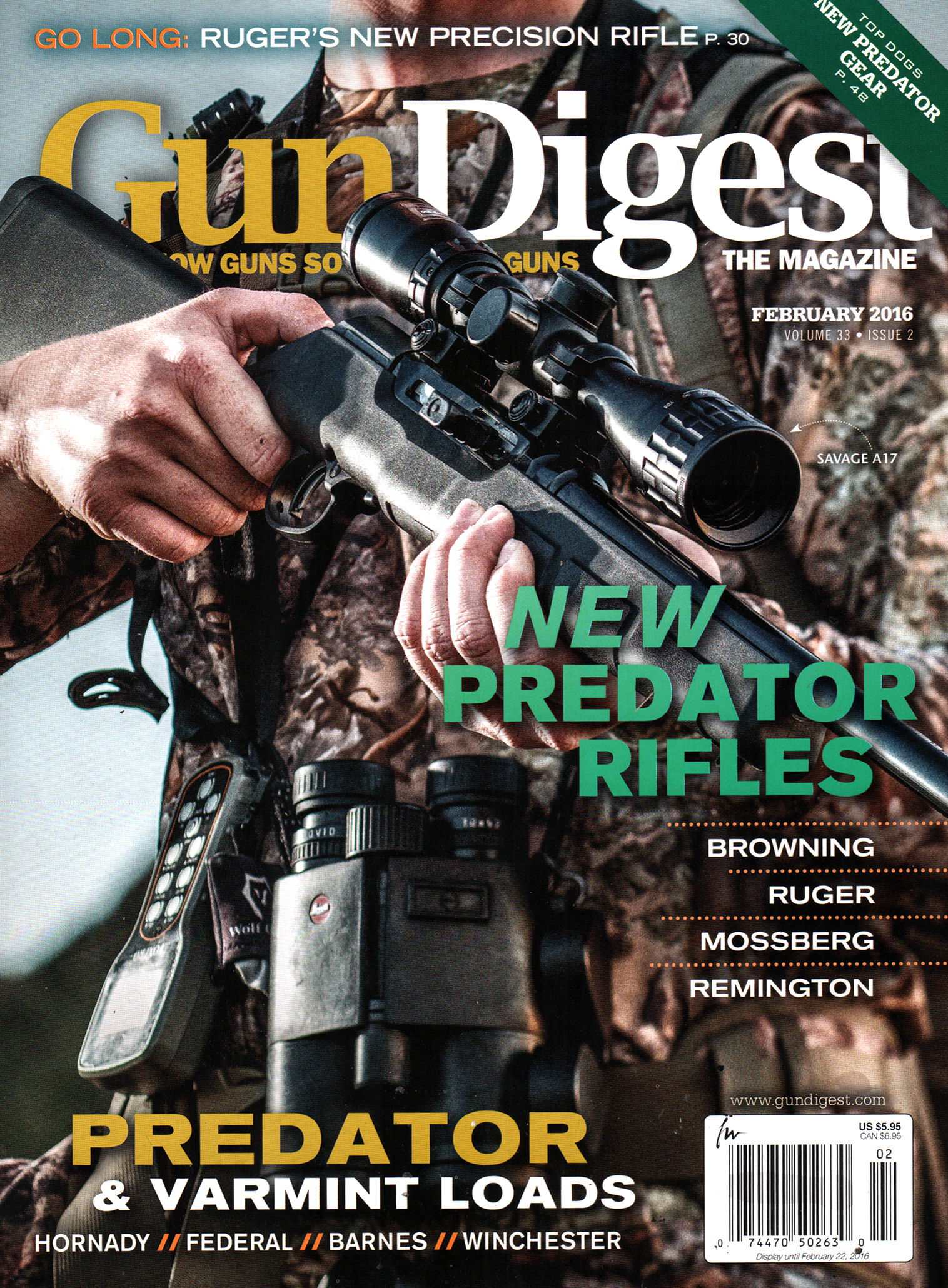 Gun-Digest February 01, 2016 Issue Cover