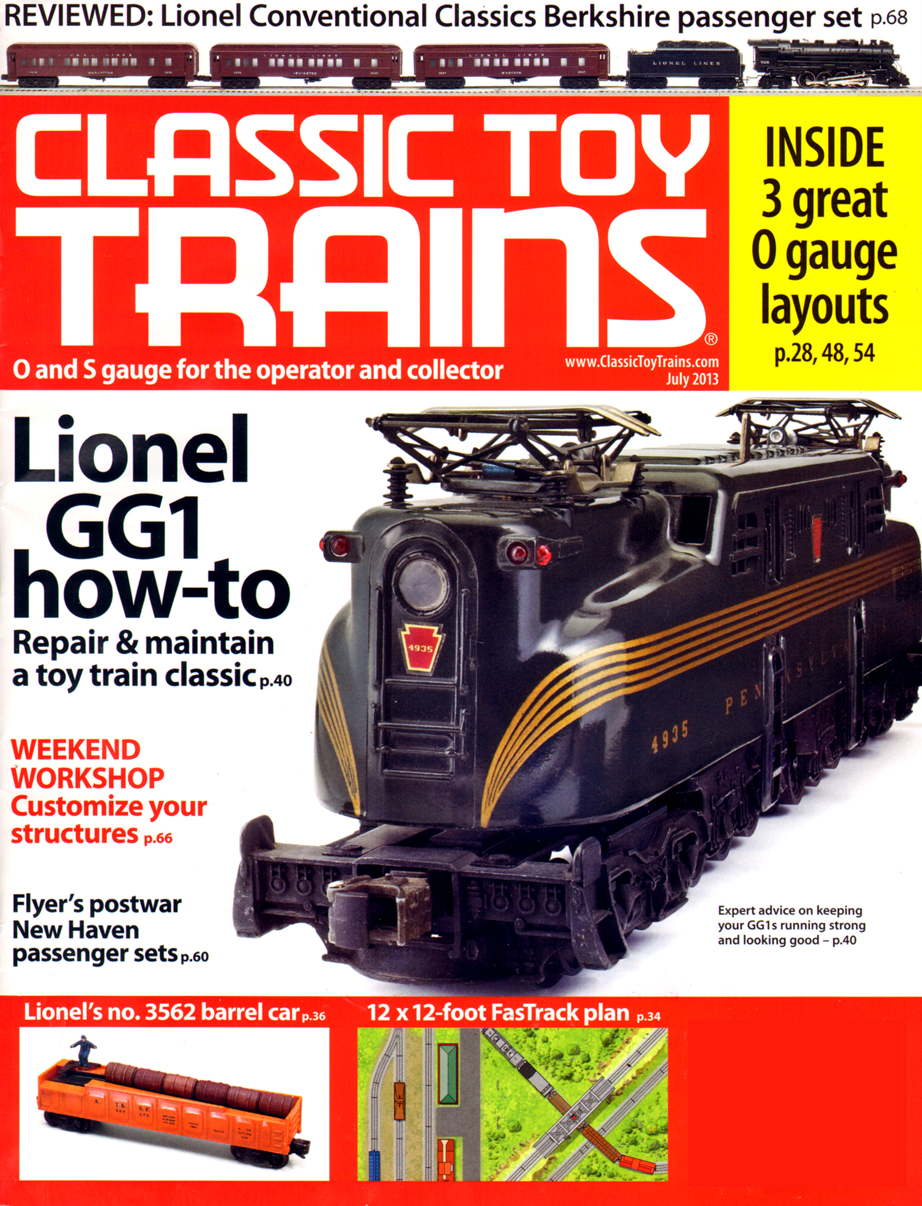 Classic-Toy-Trains July 01, 2013 Issue Cover