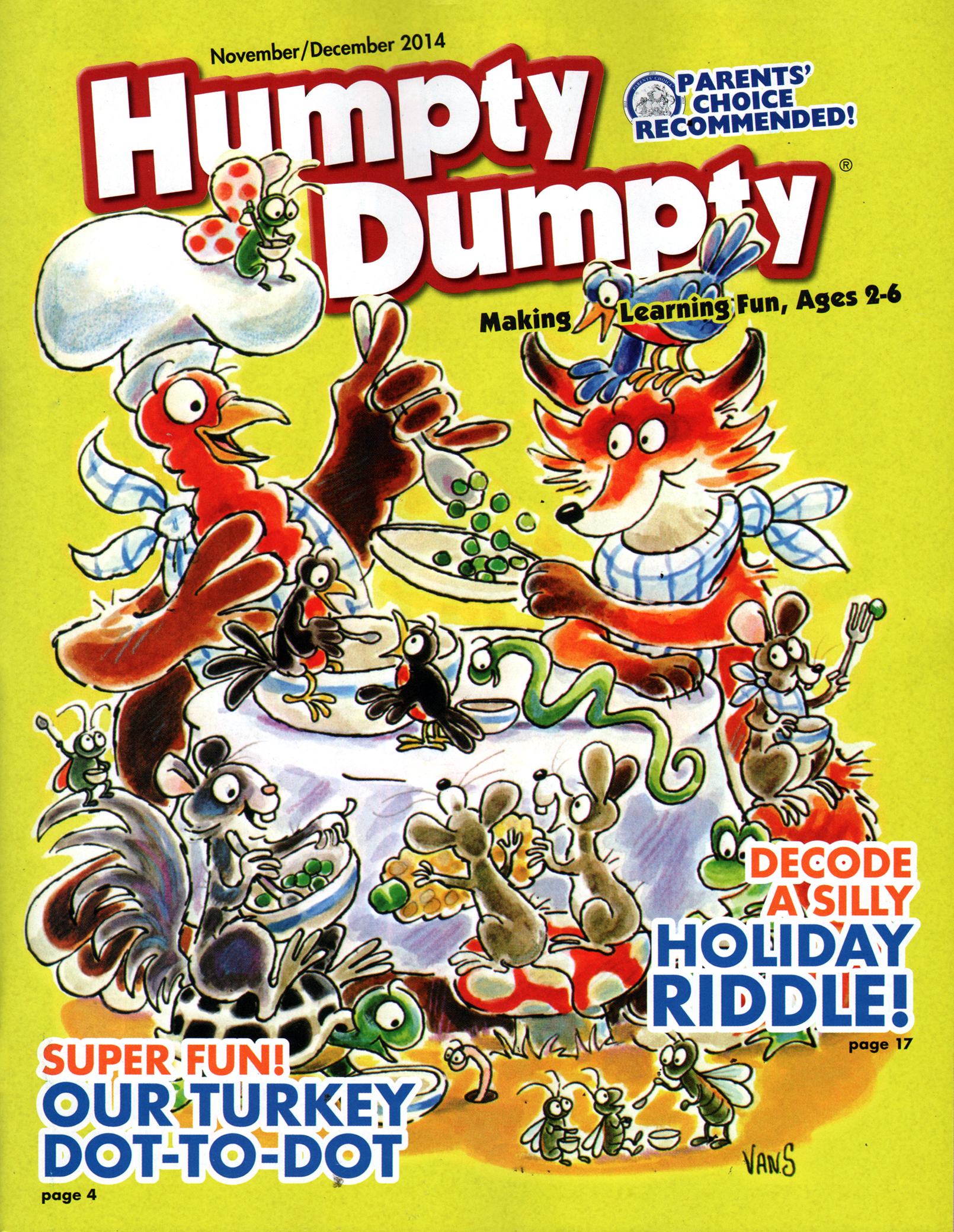 Humpty-Dumpty November 01, 2014 Issue Cover